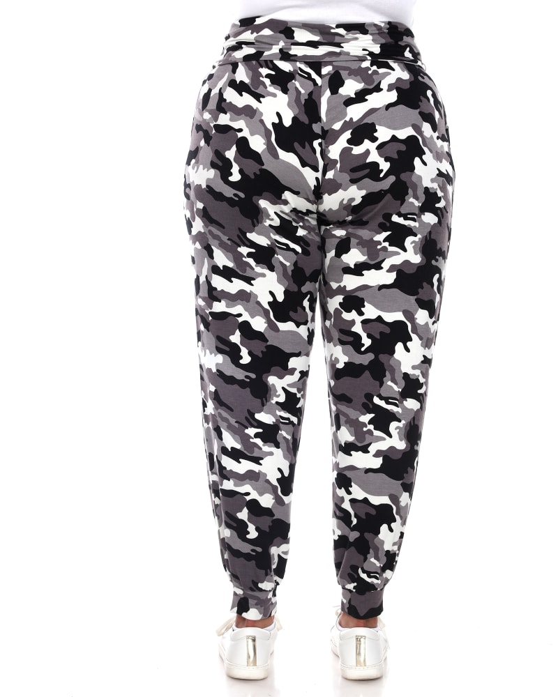 Camo Harem Pants Black